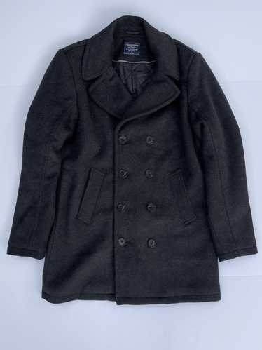 Abercrombie & Fitch GRAY PEACOAT
