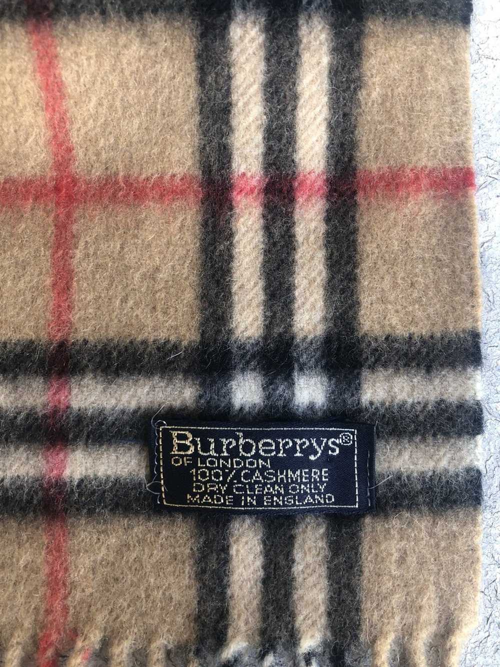 Burberry Burberry vintage scarf pure cashmere tar… - image 2