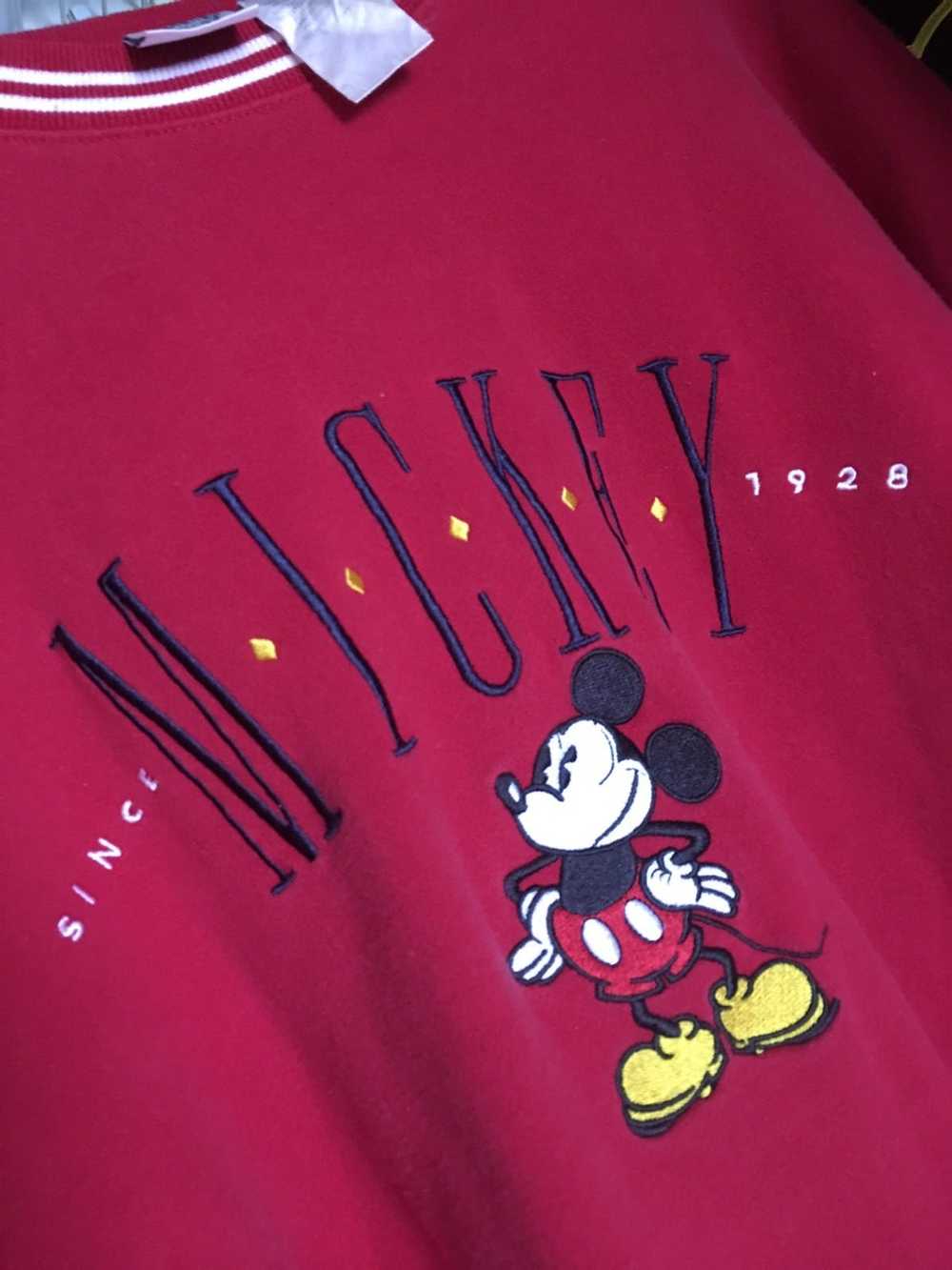 Disney Mickey Mouse Embroidery Crewneck - image 4