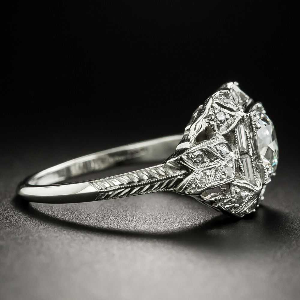 Art Deco 1.03 Carat Diamond Engagement Ring by Be… - image 2
