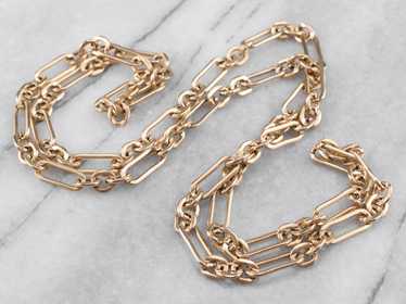 Vintage Gold Paperclip Chain - image 1