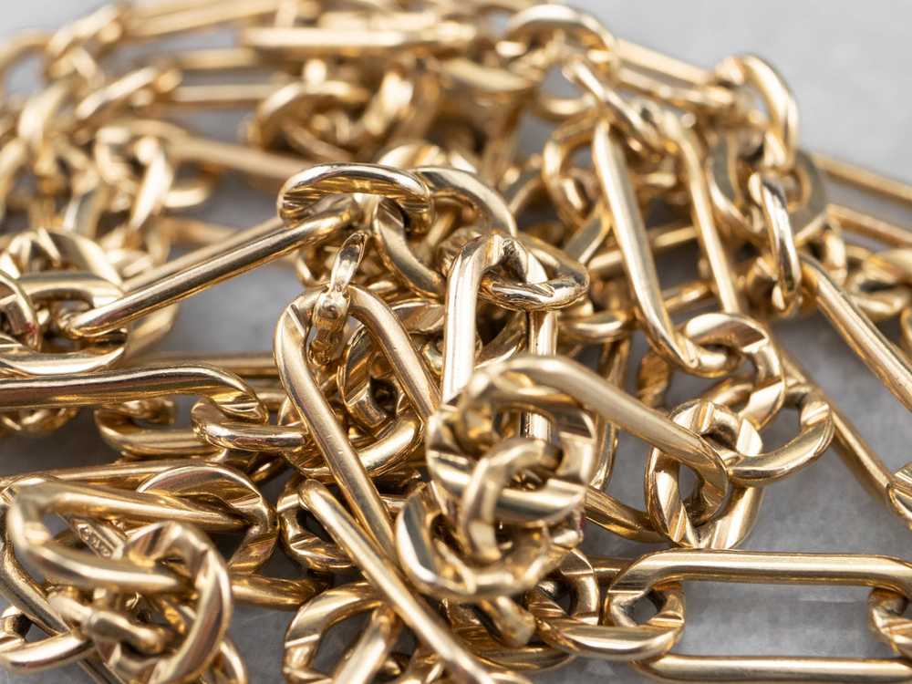 Vintage Gold Paperclip Chain - image 5