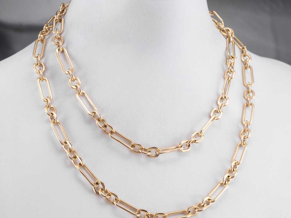 Vintage Gold Paperclip Chain - image 8