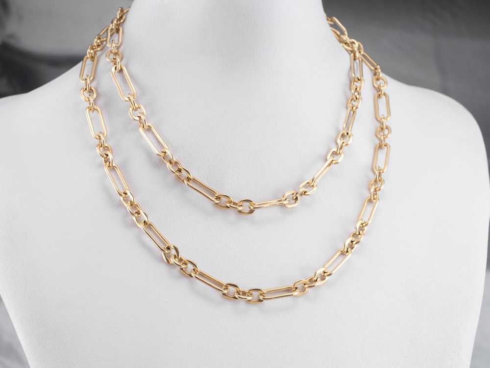 Vintage Gold Paperclip Chain - image 9