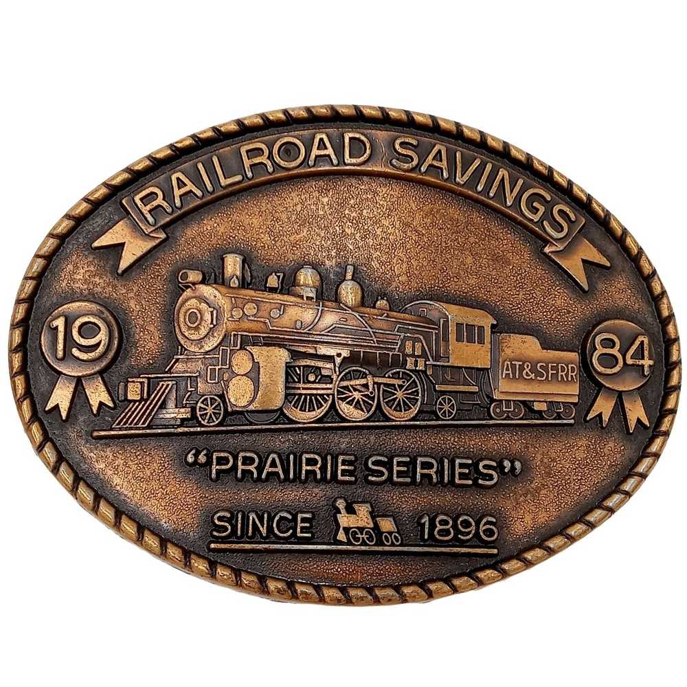 Other Santa Fe Train Buckle Railroad Savings 1984… - image 1