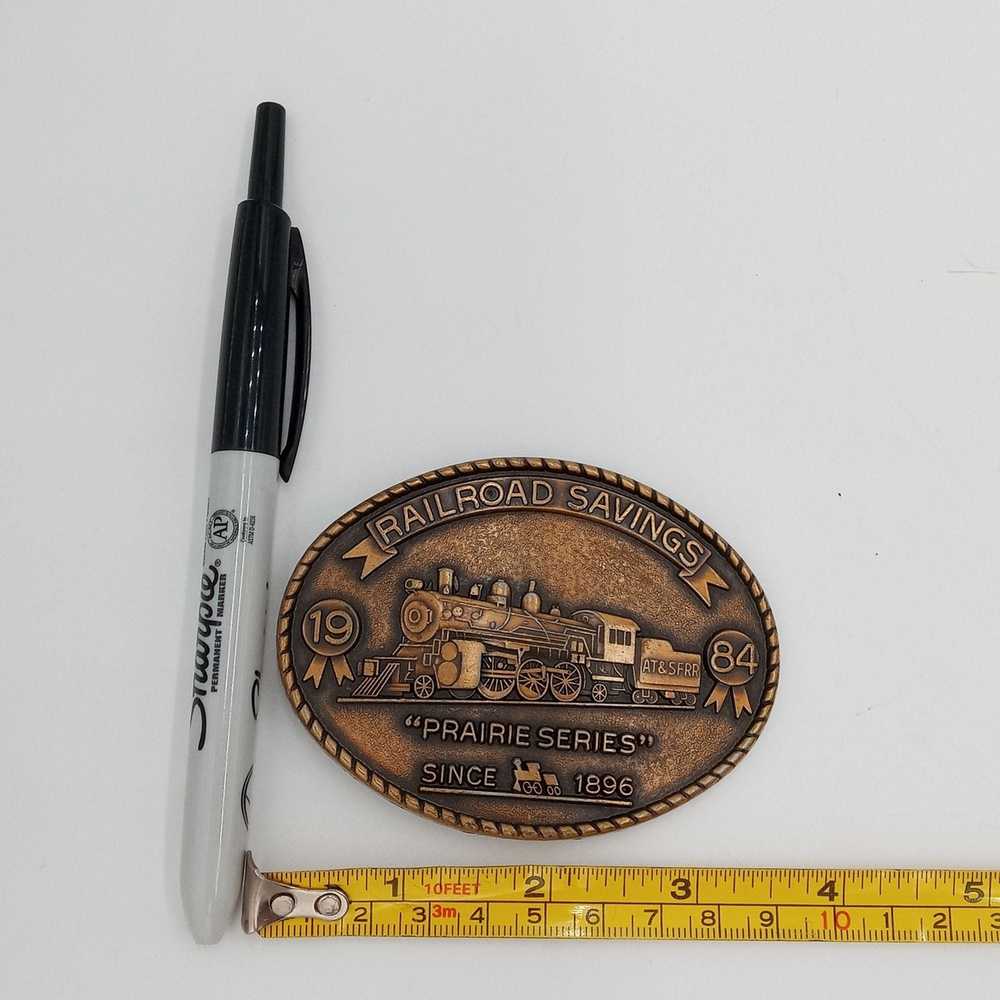 Other Santa Fe Train Buckle Railroad Savings 1984… - image 2