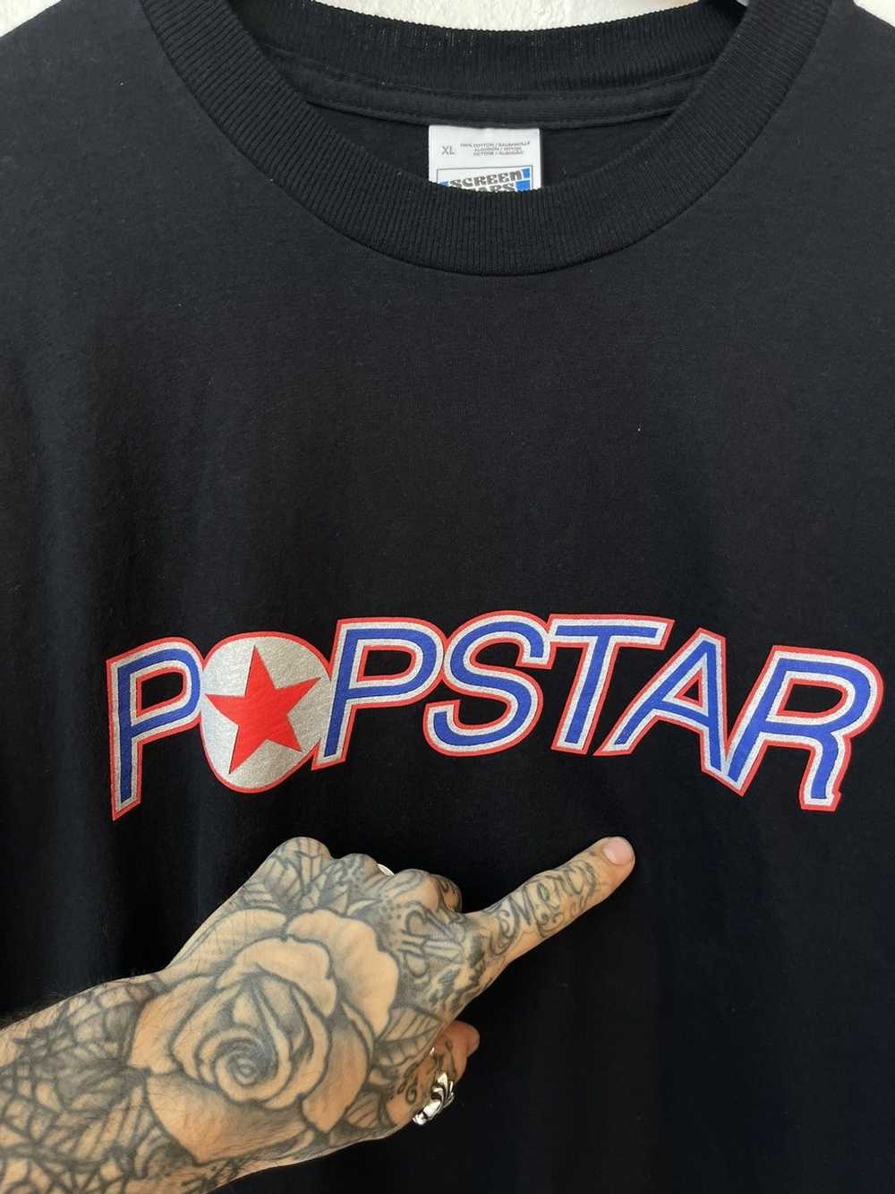 Vintage Vintage POPSTAR Shirt XL POP STAR single … - image 3