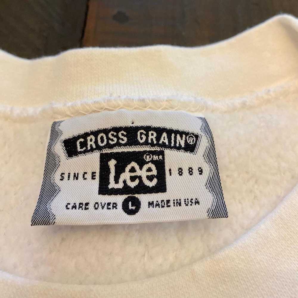 Lee × Made In Usa × Vintage Vintage Navy sweatshi… - image 4