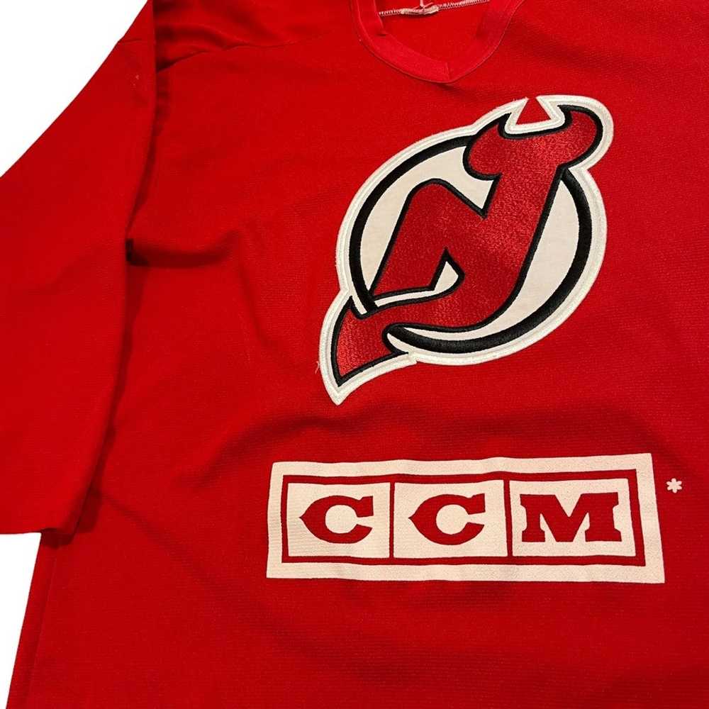 Ccm × NHL × Vintage Vintage NHL NJ Devils Jersey - image 2