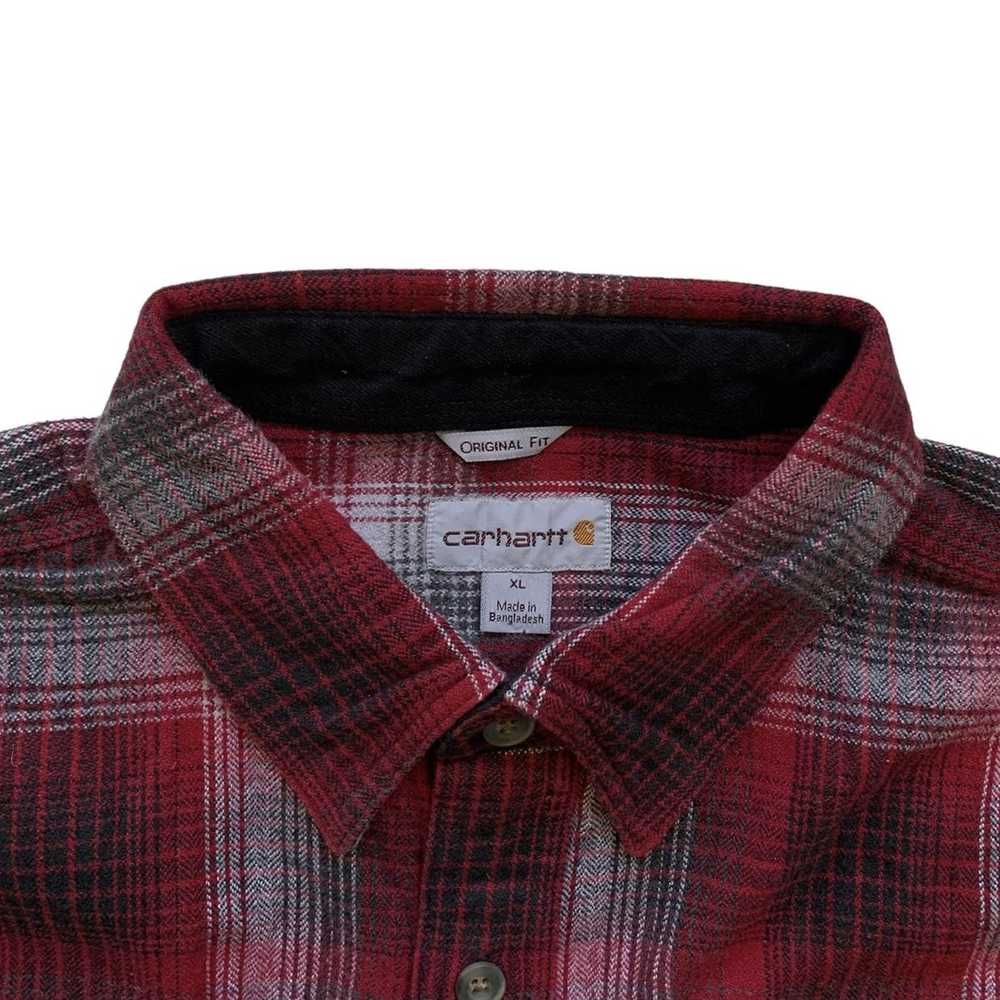 Carhartt Carhartt Heavy Cotton Plaid Button Up Sh… - image 3