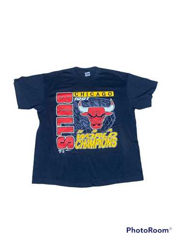 1990s Chicago BULLS T Shirt L Vintage Michael Jordan 1991 NBA -  Denmark