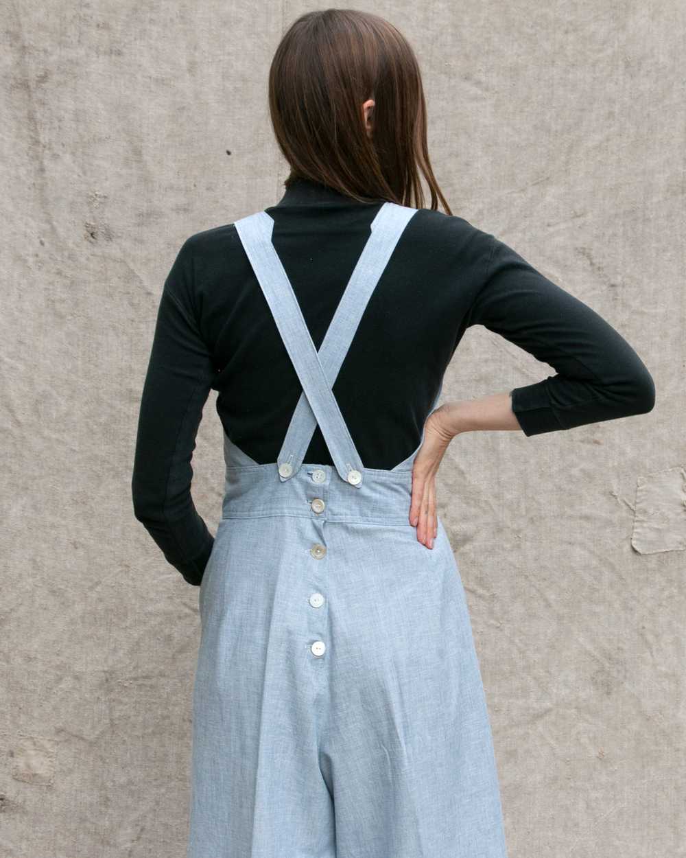 1940's Repro Overalls in Chambray - image 7