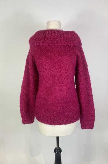 1980s - 1990s PIERRE CARDIN Mohair Fuchsia Sweater - image 1