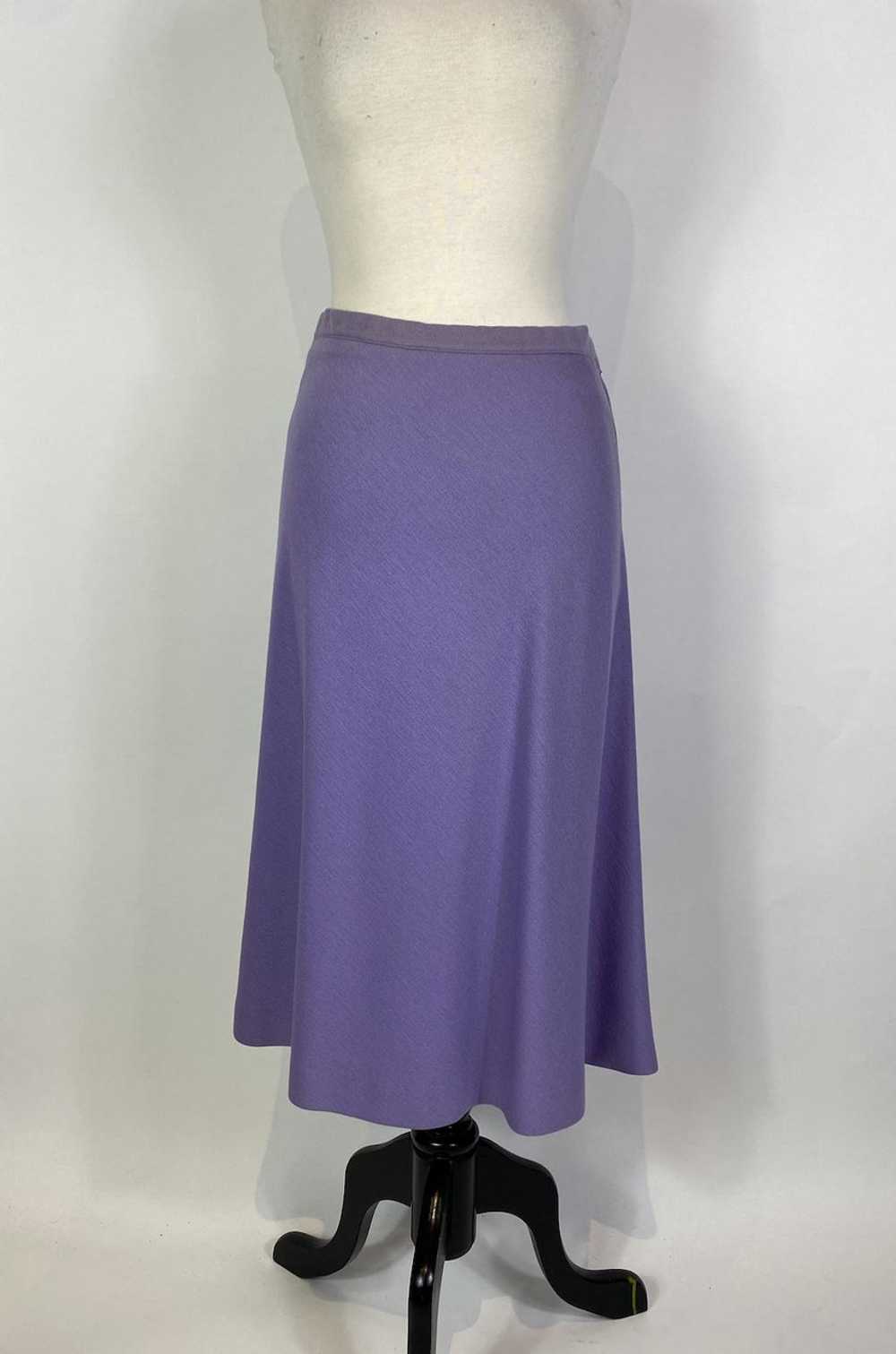 1960s Saks Fifth Ave Purple Wool Sweater and Skir… - image 5