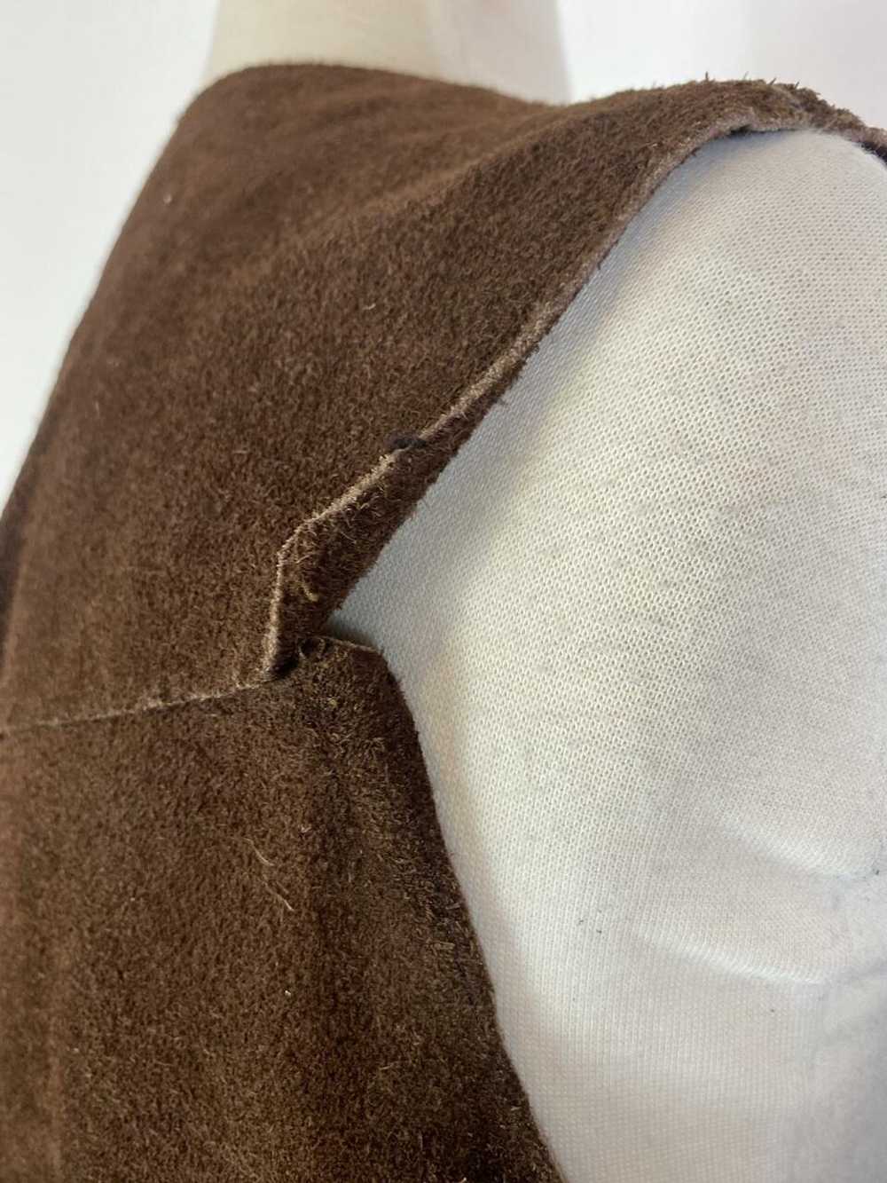 1970s Suede Leather Fringe Vest and Skirt Set - image 8