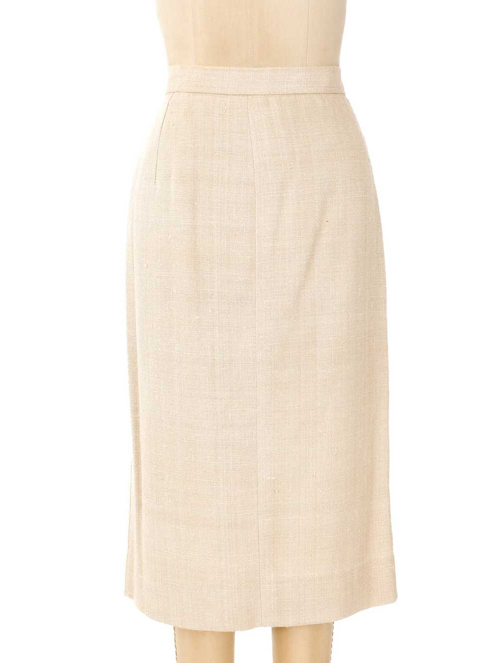 Yves Saint Laurent Natural Silk Skirt Suit - image 7