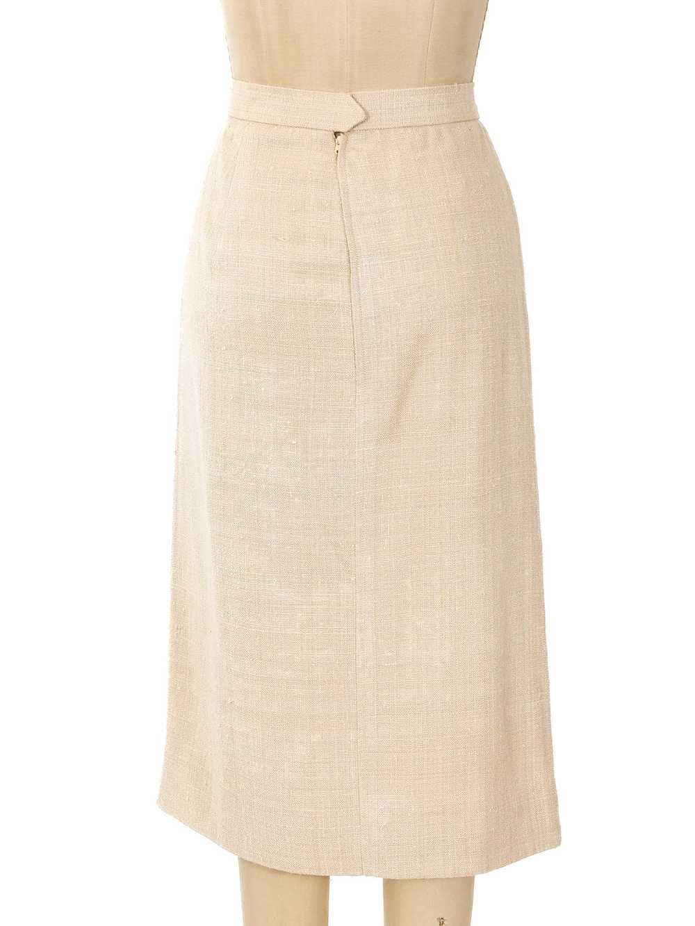 Yves Saint Laurent Natural Silk Skirt Suit - image 8