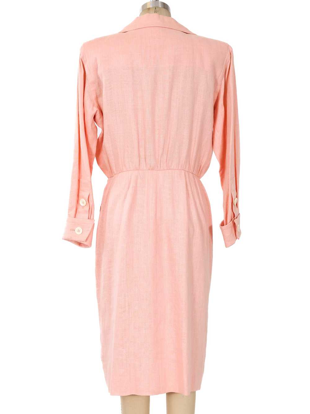 Yves Saint Laurent Blush Linen Dress - image 4