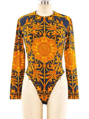Versus Gianni Versace Baroque Print Bodysuit