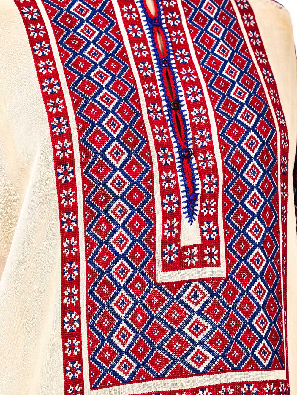 Eastern European Embroidered Peasant Dress - image 2