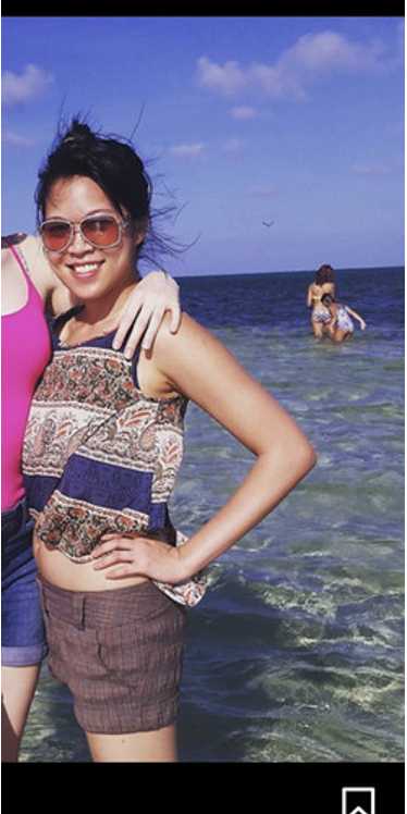 Preloved crop top with patterns - image 1