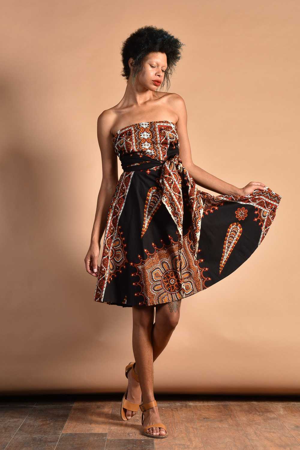 Imani 60s Cotton Dashiki Dress - image 5