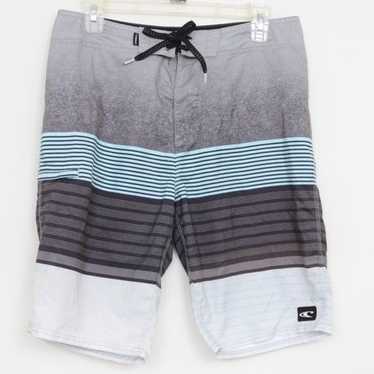 Oneill O'Neill Men's Dark Grey Stripe Board Short… - image 1