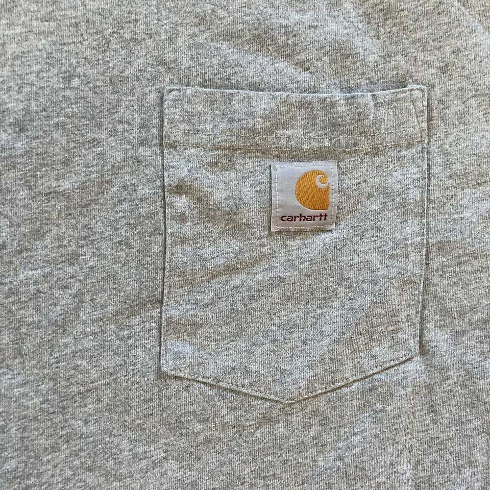 Carhartt Carhartt Front Pocket Short Sleeve Gray … - image 2