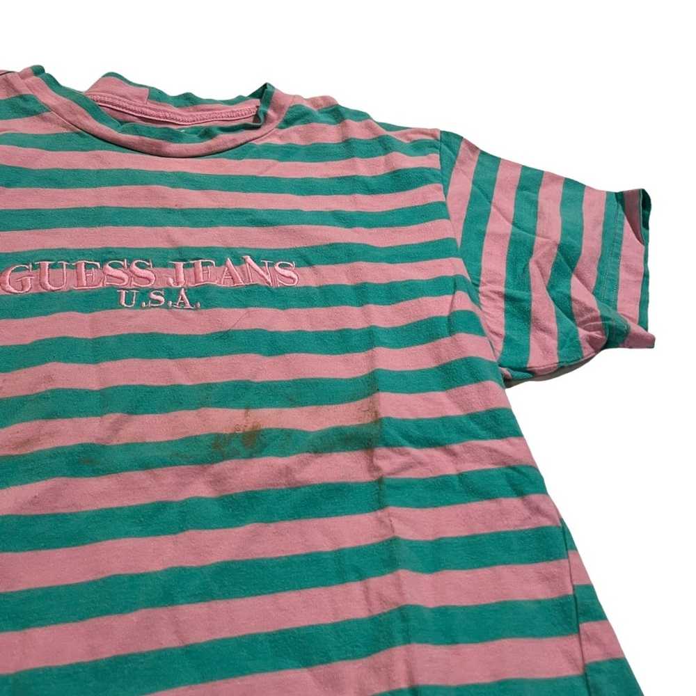 Guess × Made In Usa × Vintage 90s Guess Striped S… - image 3