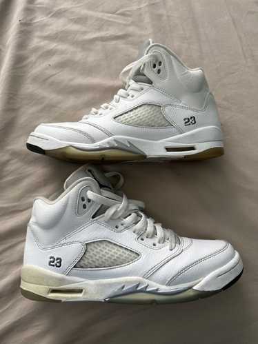 Jordan Brand Air Jordan 5 Retro BG Metallic White - image 1