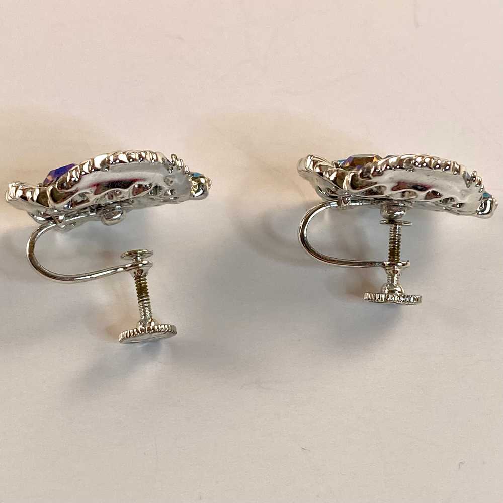Late 50s/ Early 60s Lisner Rhinestone Earrings - image 6