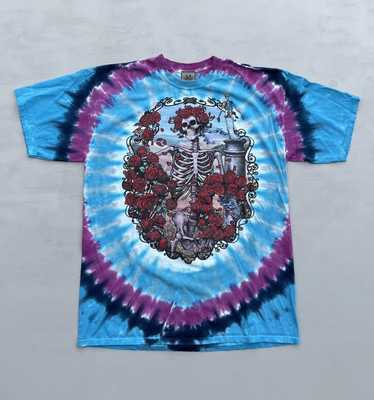 VINTAGE RARE 1995 GRATEFUL DEAD TIE DYE 30 YEARS LIQUID BLUE T SHIRT L