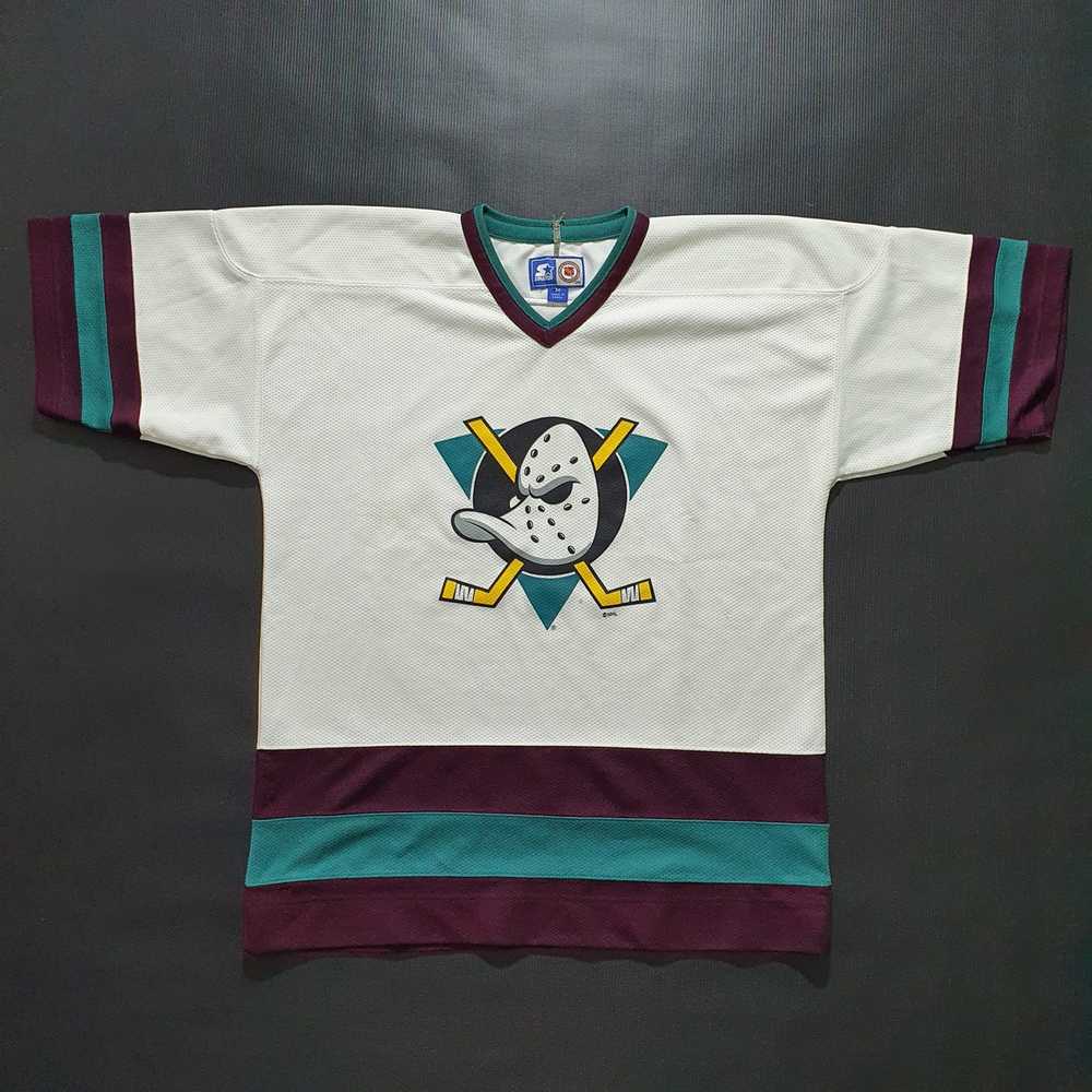 Mighty Ducks Of Anaheim: 1990's 1/4 Zip Center Ice Starter Breakaway J –  National Vintage League Ltd.