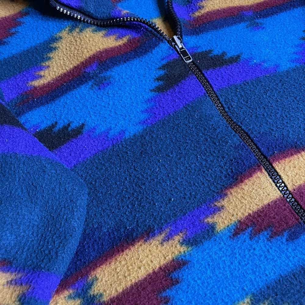 Japanese Brand × Vintage Vintage fleece Aztec jac… - image 3