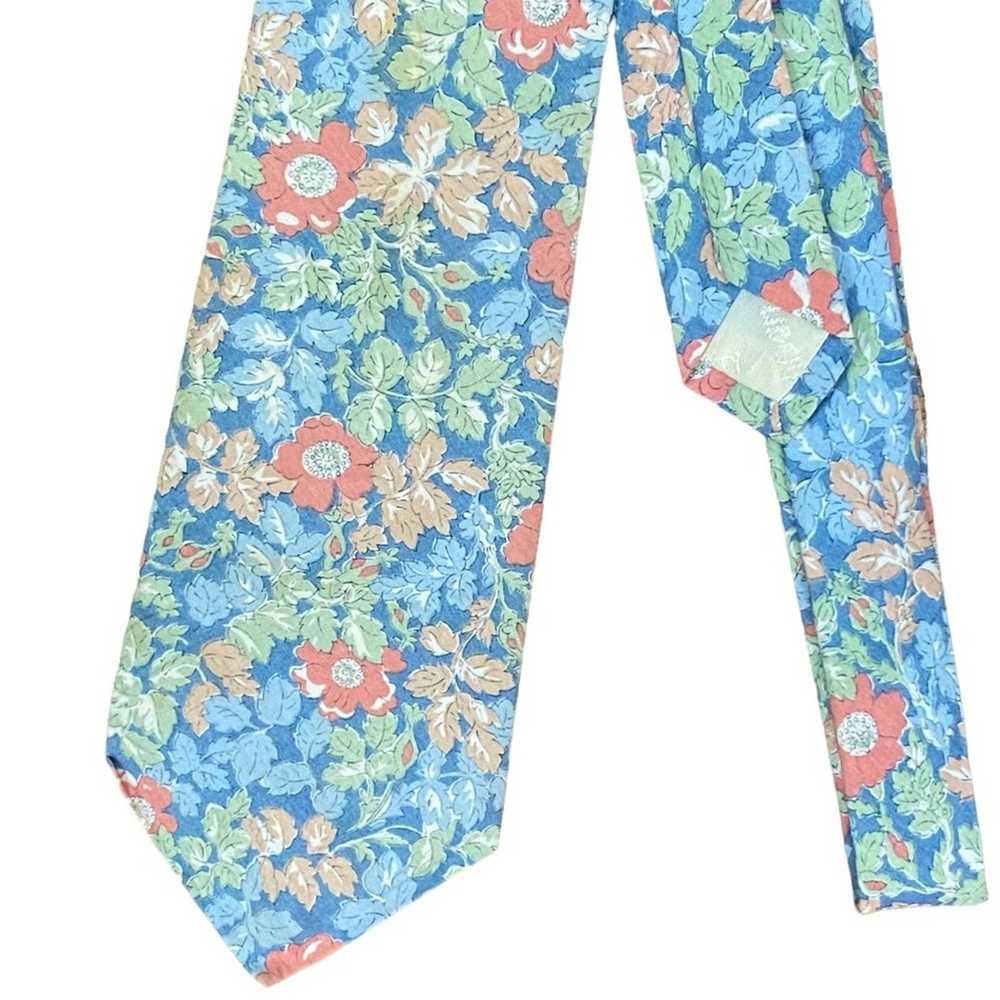 Liberty Of London Betsy light Blue floral Tie Lib… - image 1