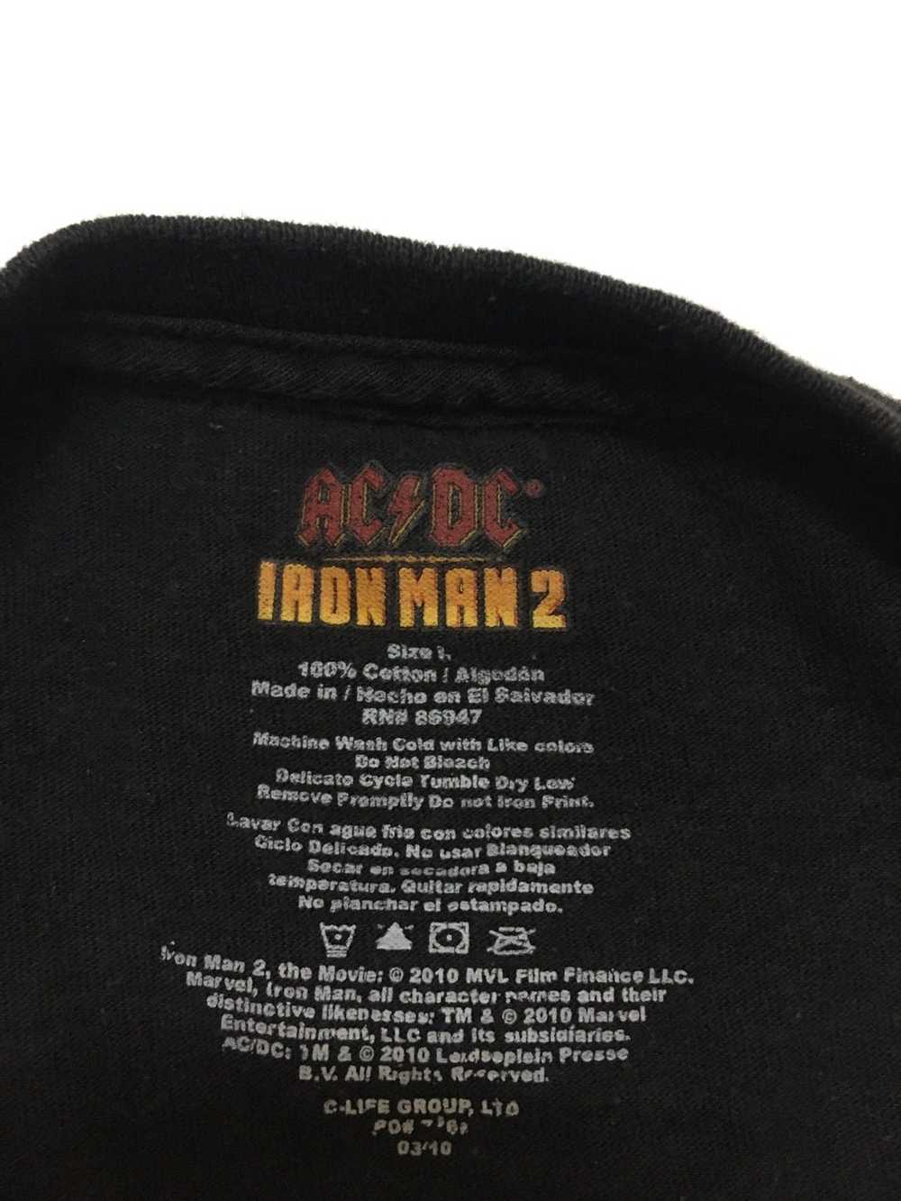 Ac/Dc × Marvel Comics Ac/Dc X Iron Man 2 T shirt … - image 3