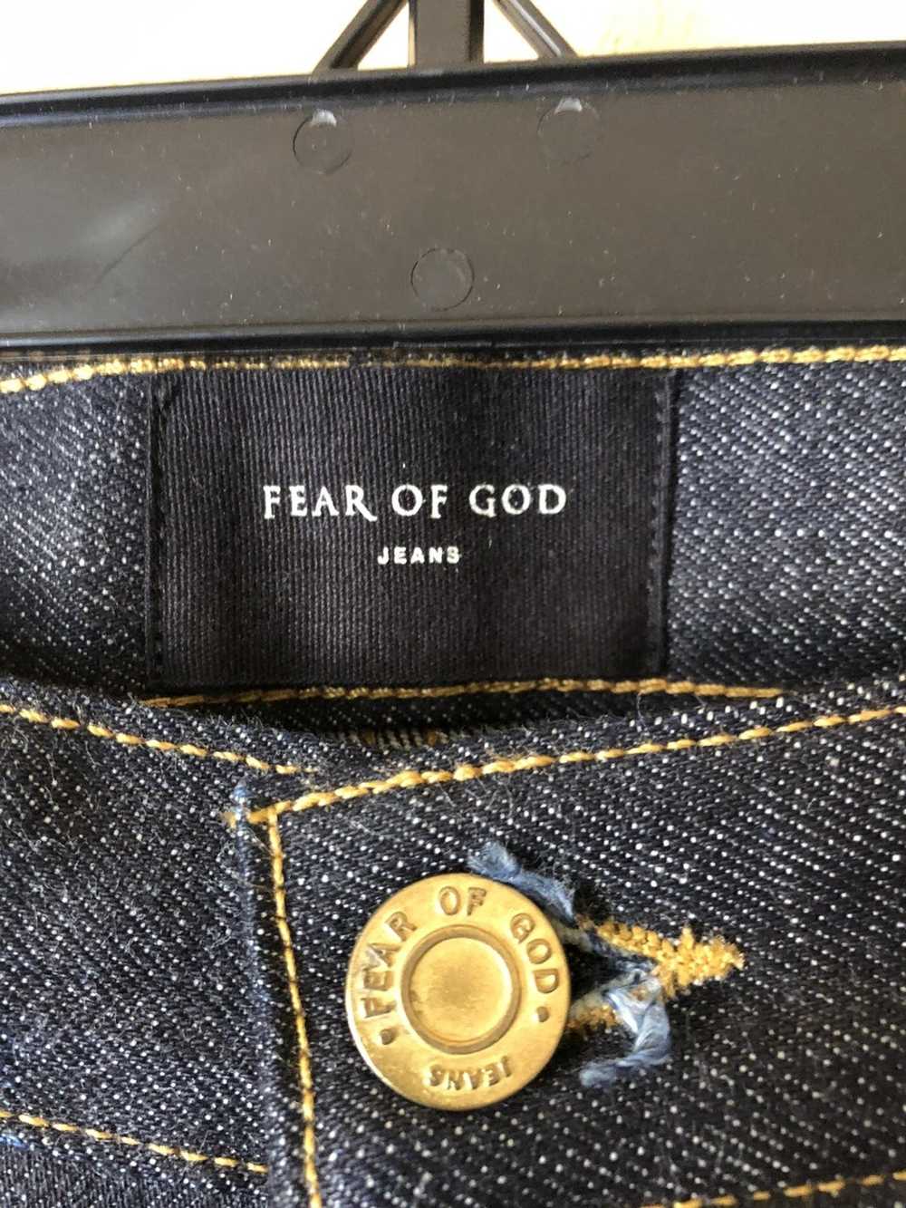 Fear of God Fear of god raw denim paneled selvedg… - image 3