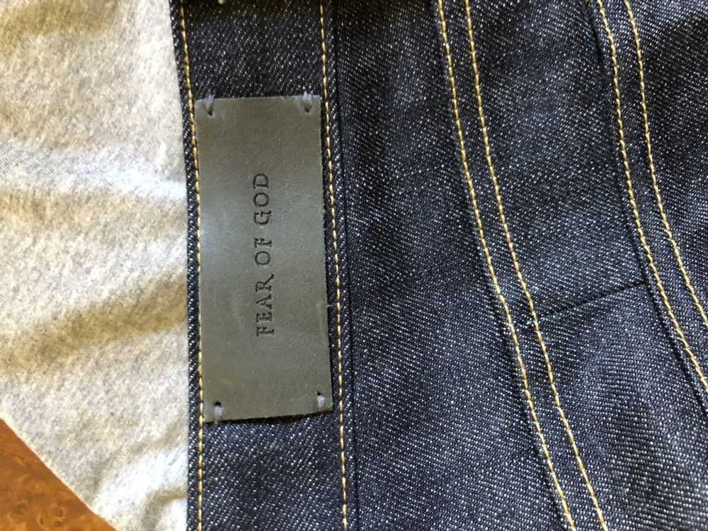 Fear of God Fear of god raw denim paneled selvedg… - image 7