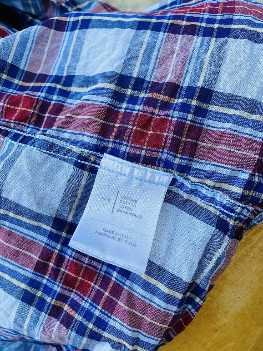 Michael Bastian Made in Italy Cotton Voile Plaid … - image 8