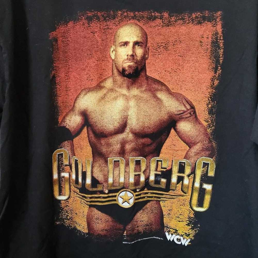 Vintage WCW WWF Goldberg wrestling t shirt Large - image 2
