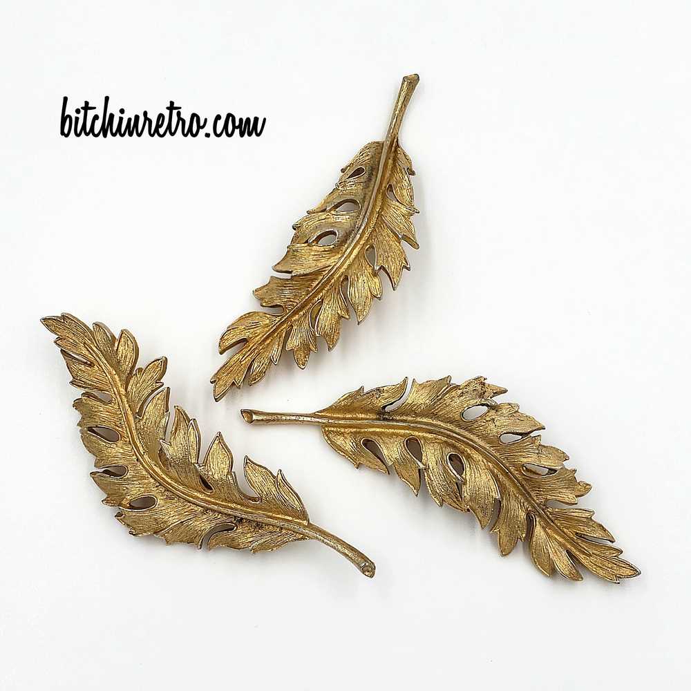 Coro 1961 Autumn Leaf Brooch Collection - Set of … - image 2