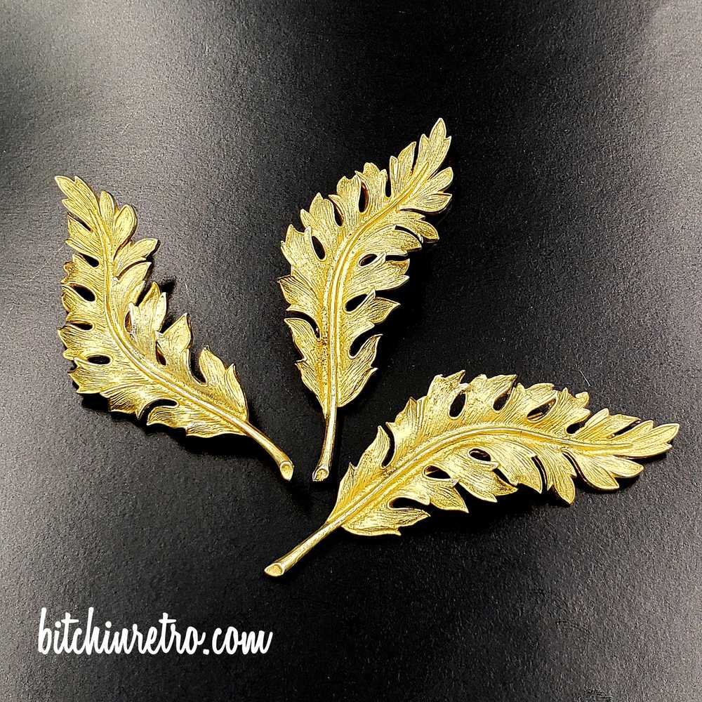 Coro 1961 Autumn Leaf Brooch Collection - Set of … - image 4