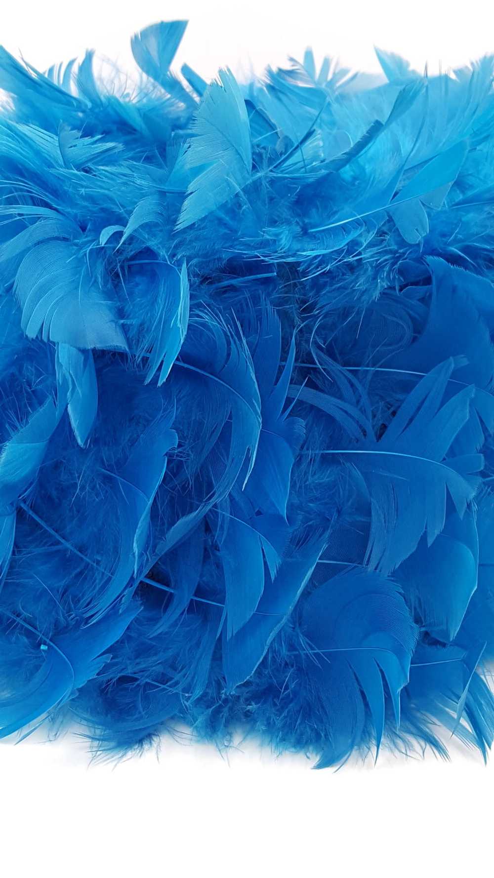 Vintage Wilshire Feather Hat Cobalt Blue Statemen… - image 3