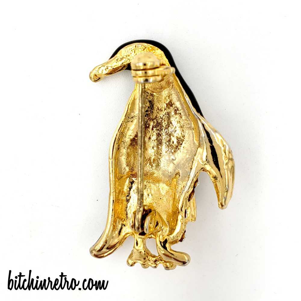 Rhinestone Penguin Brooch and Bracelet with 1928 … - image 9