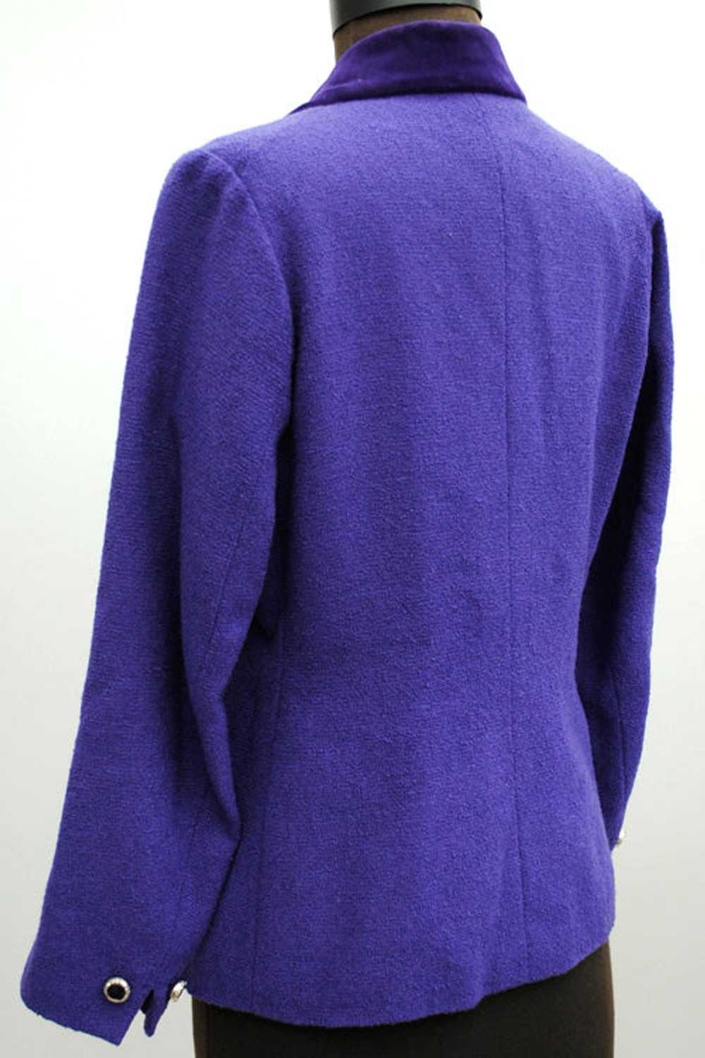 1960s Women's Vintage Purple Violet Boucle Blazer… - image 2