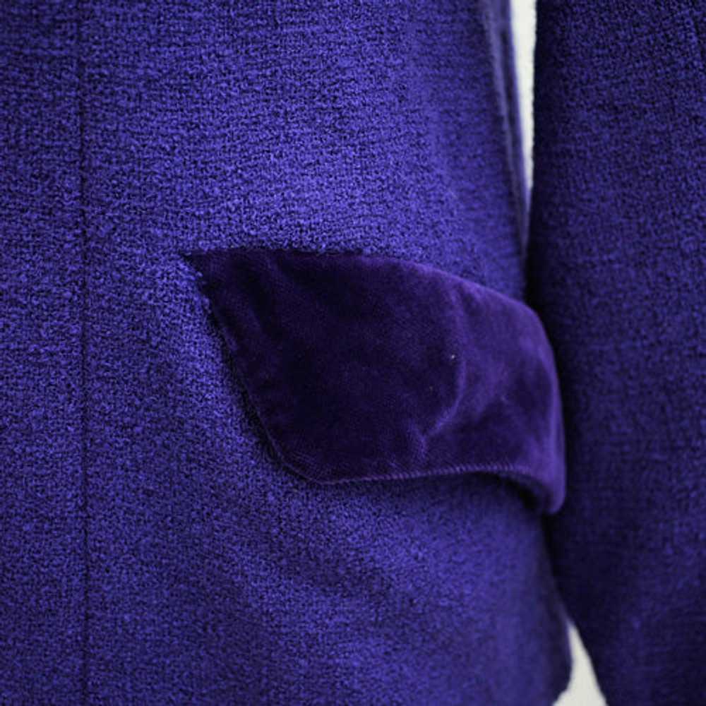 1960s Women's Vintage Purple Violet Boucle Blazer… - image 4