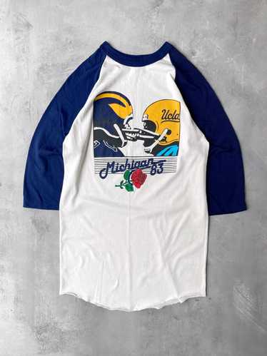 U of M/ UCLA Rose Bowl Raglan Tee 80's - Small