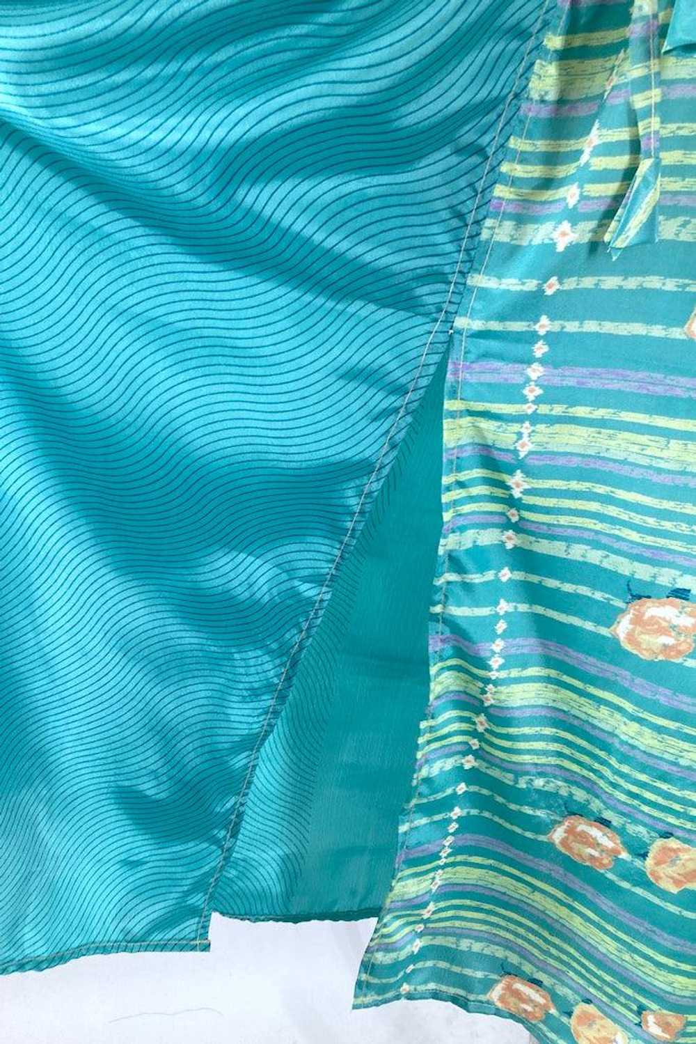 Kerala Kaftan / Turquoise Stripe - image 5