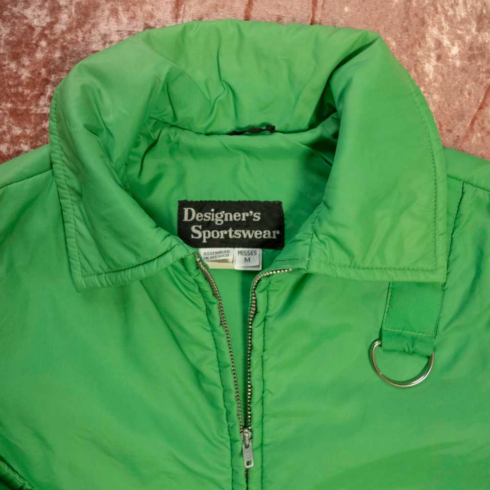 1970s lime green ski jacket - image 4