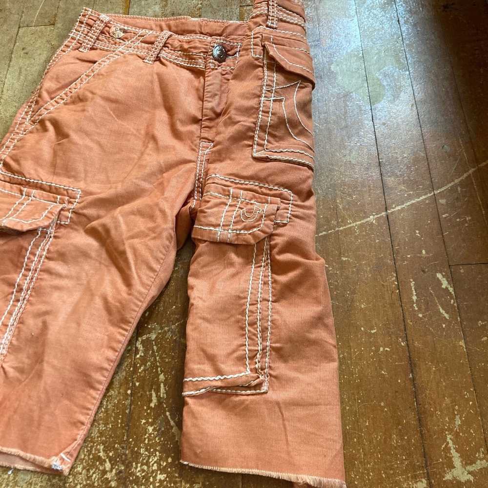 True Religion orange corduroy cargo true religion… - image 2